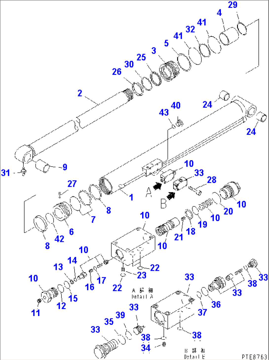 BOOM ELEVATE CYLINDER(#15397-)