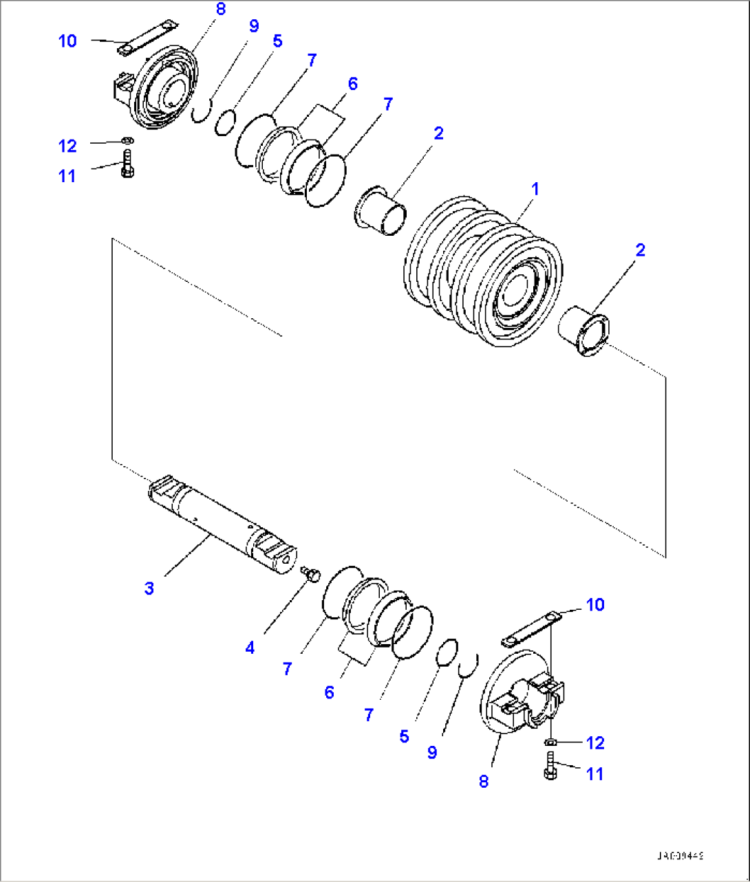 Track Roller, Double Flange (#30001-)