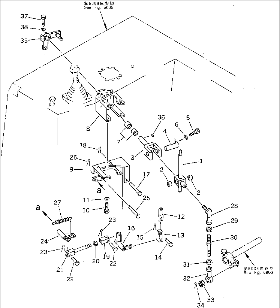 SCRAPER CONTROL LEVER (2/2)(#35001-)