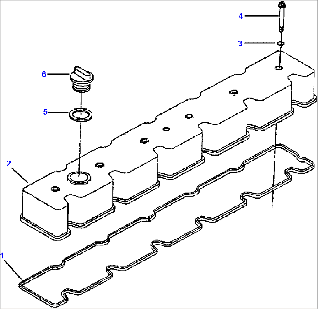 FIG. A1112-A3A5 VALVE COVER - SQUARE BREATHER