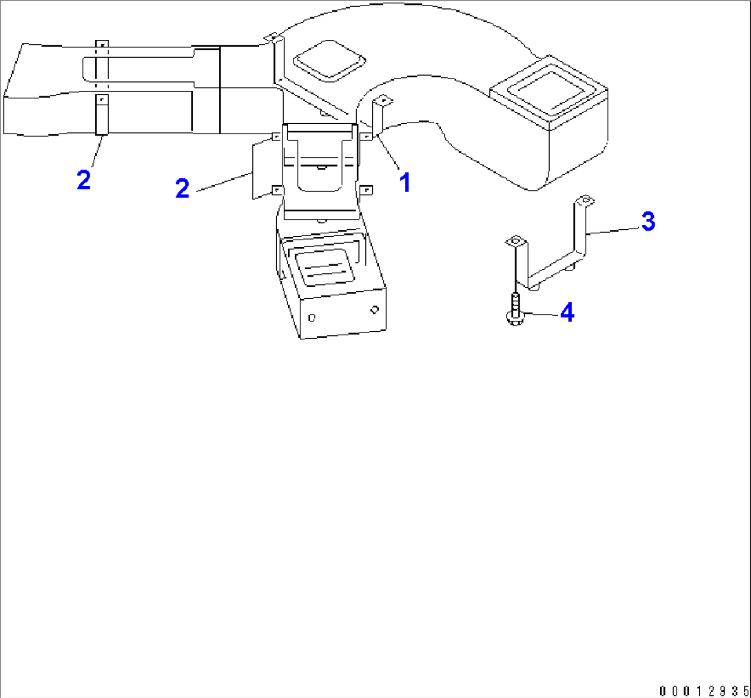 AIR CONDITIONER AND DUCT (CLAMP) (WITHOUT AIR CONDITIONER)
