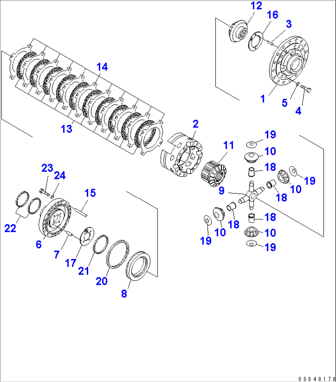 FRONT DIFFERENTIAL (DIFFERENTIAL LOCK)(#7001-)