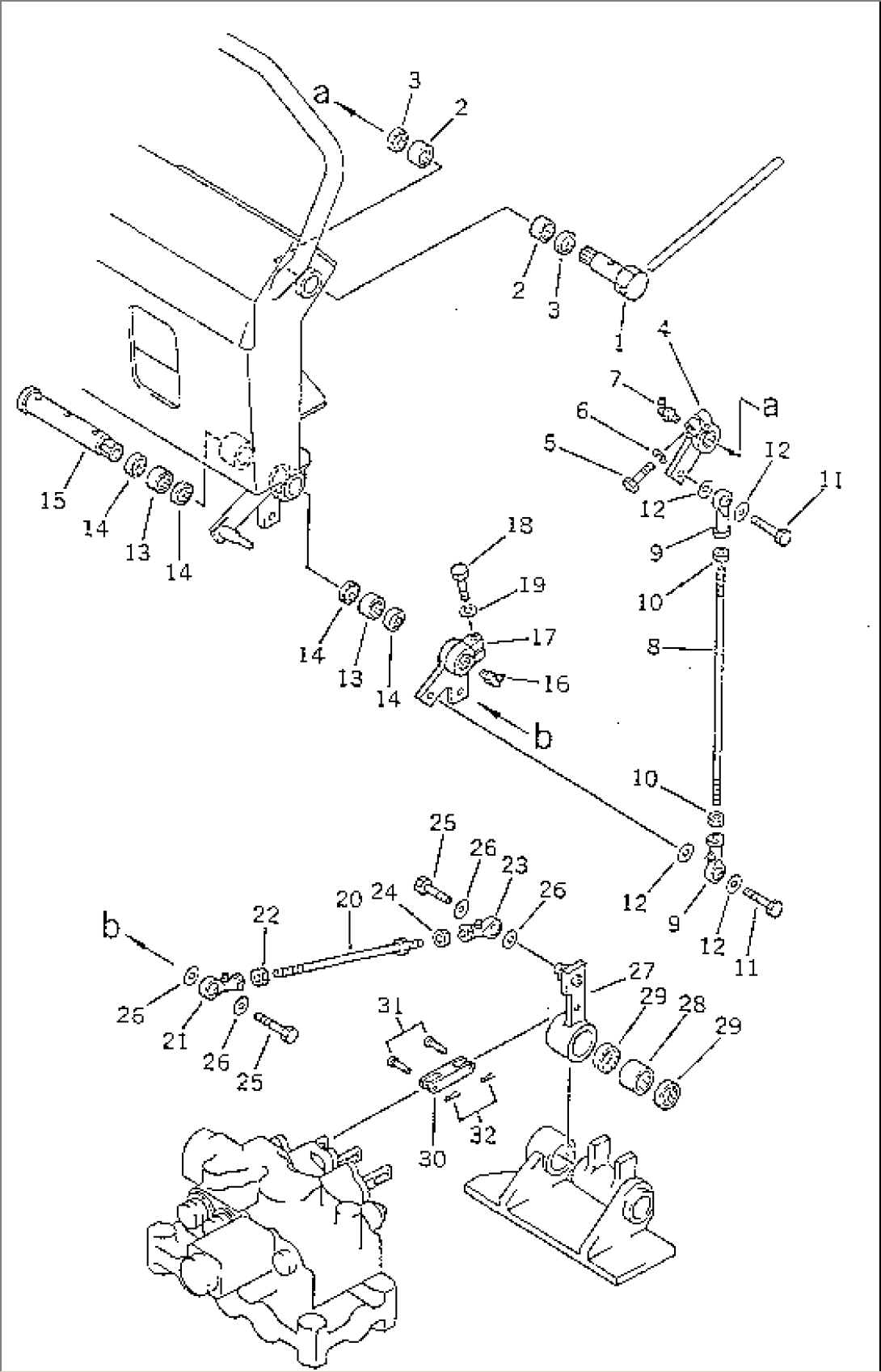 HAND PUMP LINKAGE(#1001-1399)