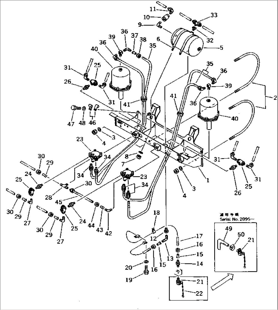 AIR PIPING (RELAY VALVE TO BRAKE CHAMBER)