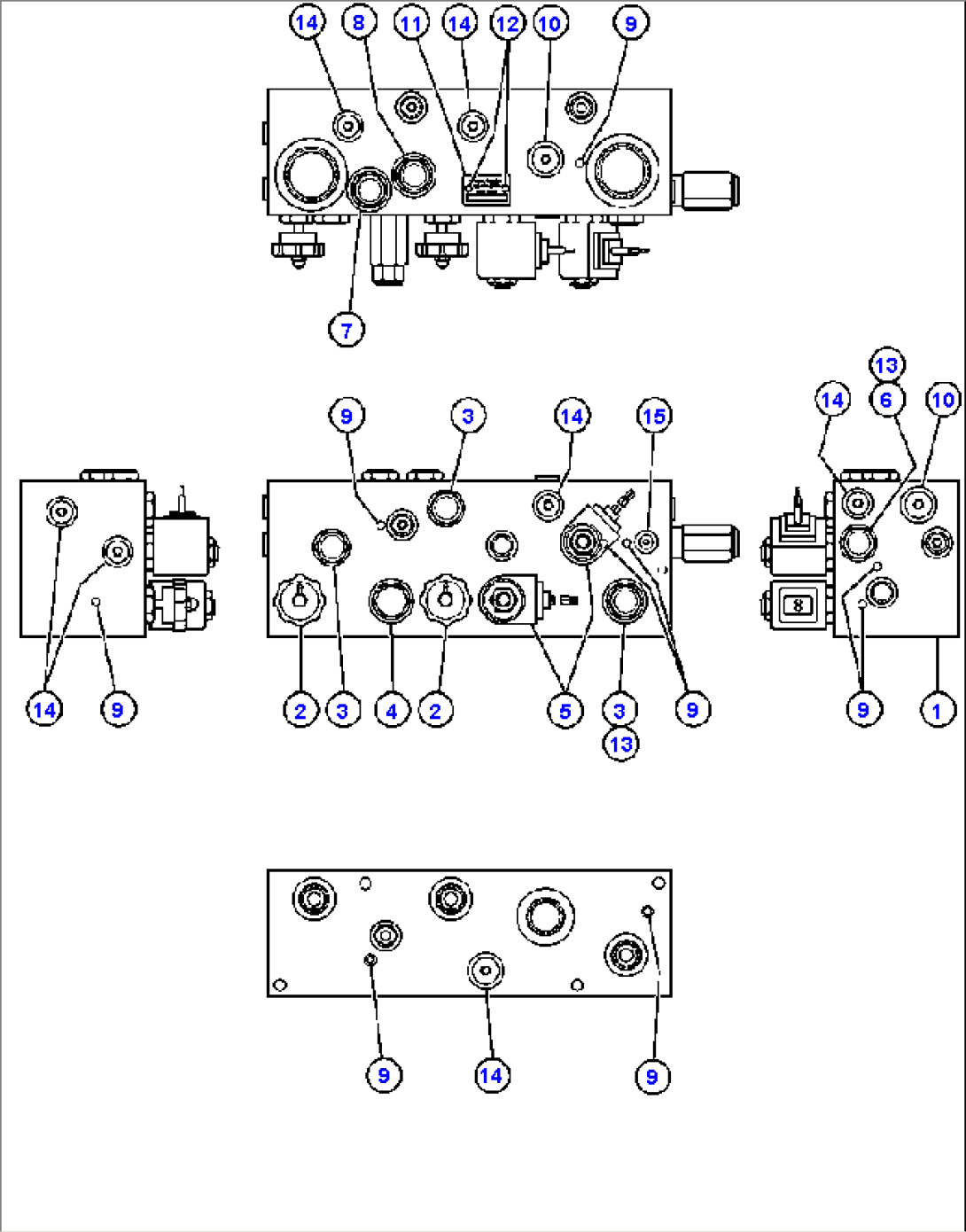 BRAKE MANIFOLD - TWO CIRCUIT (PB8241)