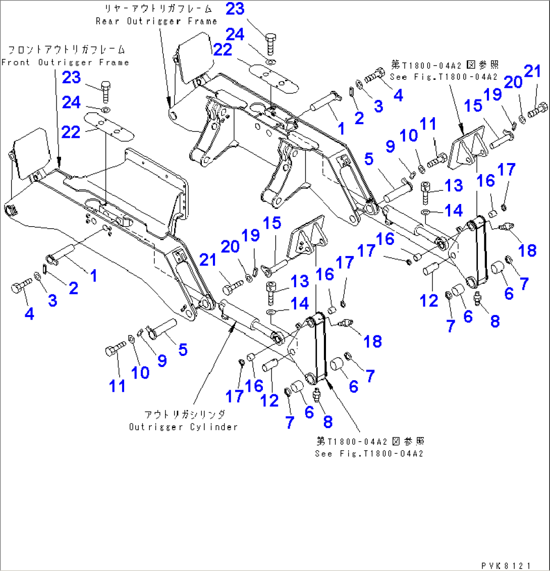 OUTRIGGER PIN (FOR FOUR OUTRIGGER)