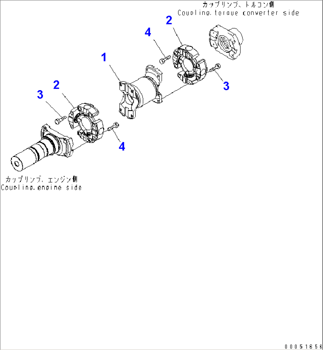 FRONT PROPELLER SHAFT UNIT(#7001-)