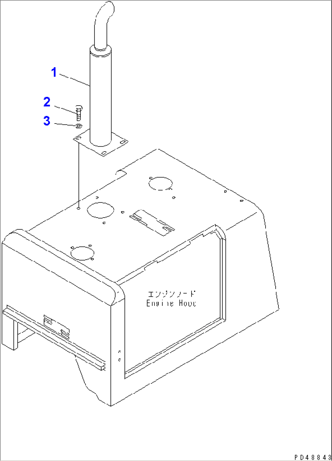 EXHAUST PIPE(#60001-)