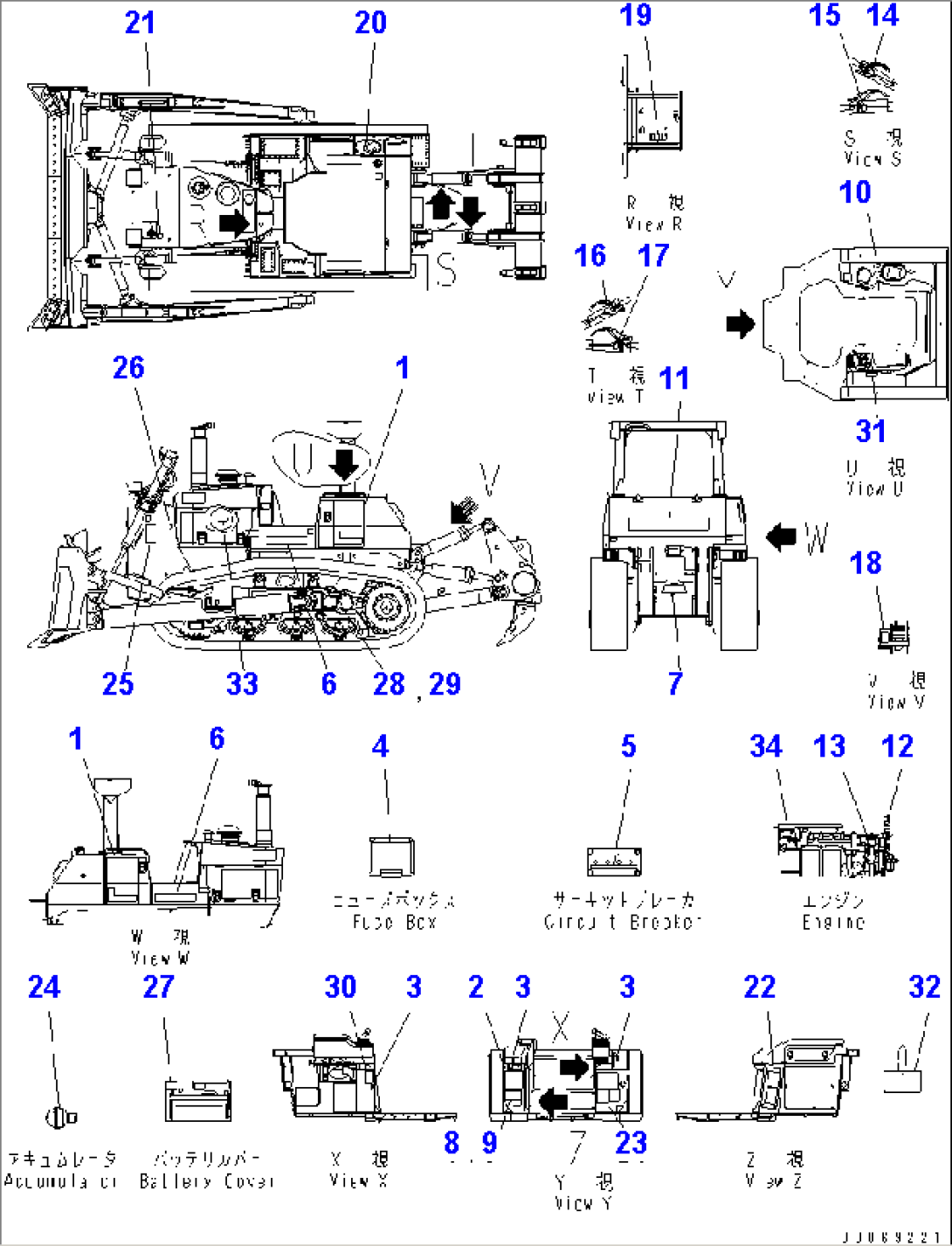 MARKS AND PLATES (ENGLISH) (PICTRIAL) (USA/PUERTO RICO) (WITHOUT CAB)(#35001-)