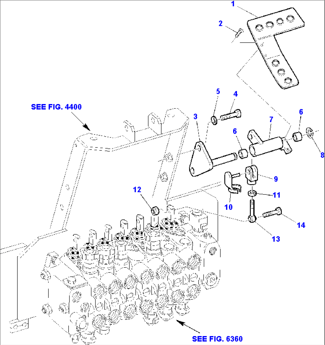BACKHOE CONTROL PEDAL (RIGHT SIDE)