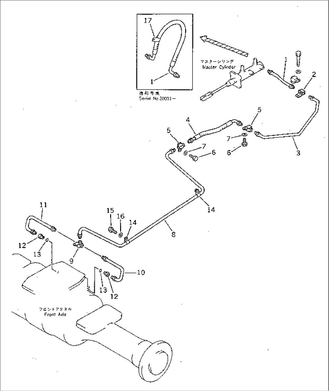 BRAKE OIL PIPING (FRONT)