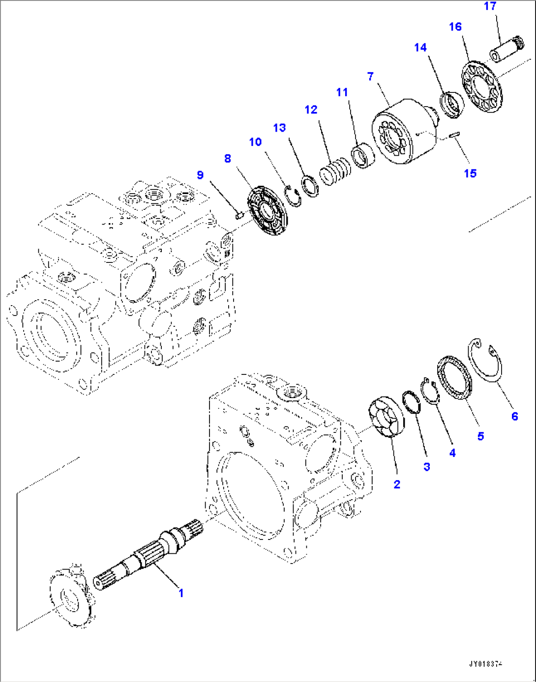 Hydraulic Pump, HST Pump (7/11) (#30001-)