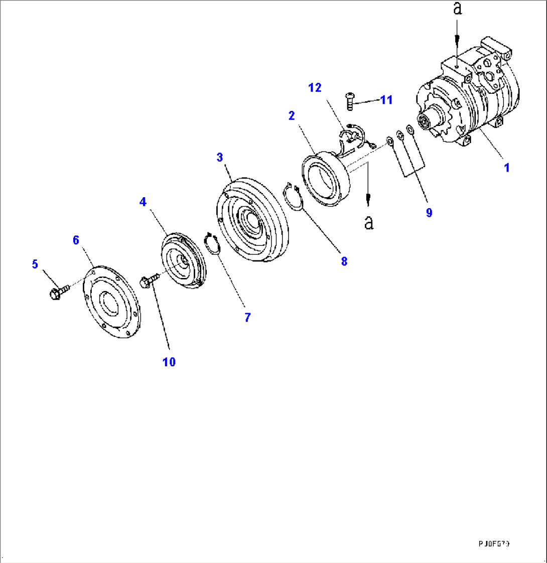 Air Conditioner Unit, Compressor (#80001-)