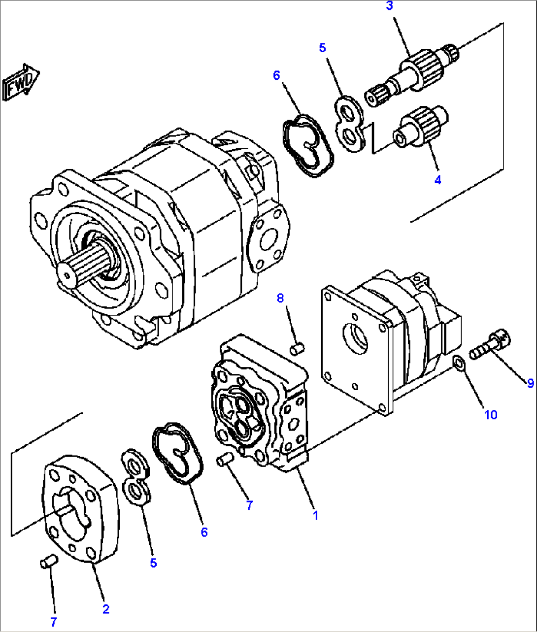 H0210-01A5 HYDRAULIC PUMP SDR80+SB12+8 (2/3)
