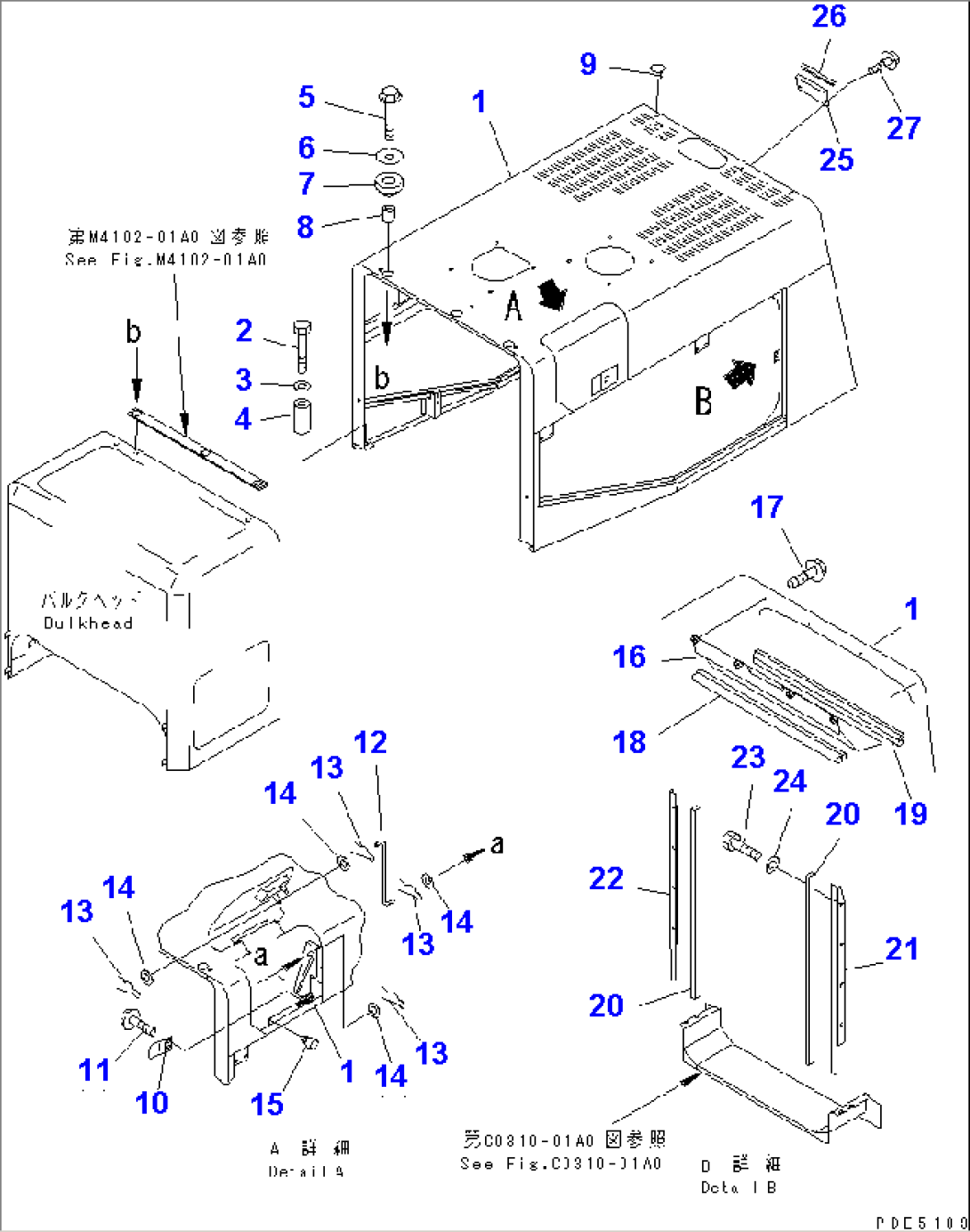 HOOD (ENGINE HOOD AND MOUNTING PARTS)