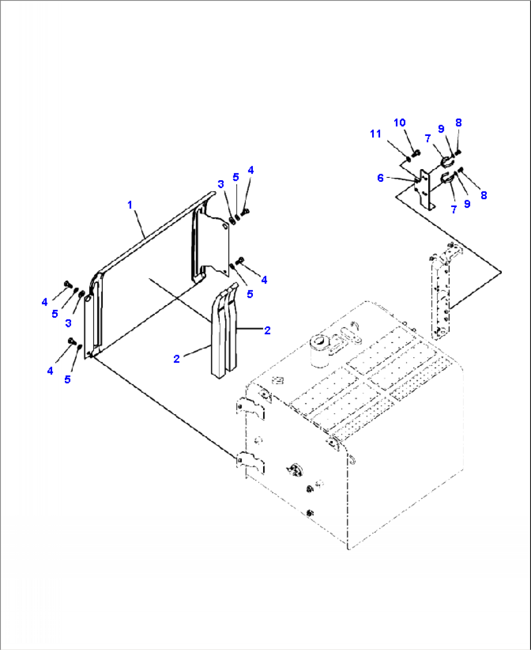 M1140-03A0 MACHINE CAB RIGHT SIDE DOOR (3/3)