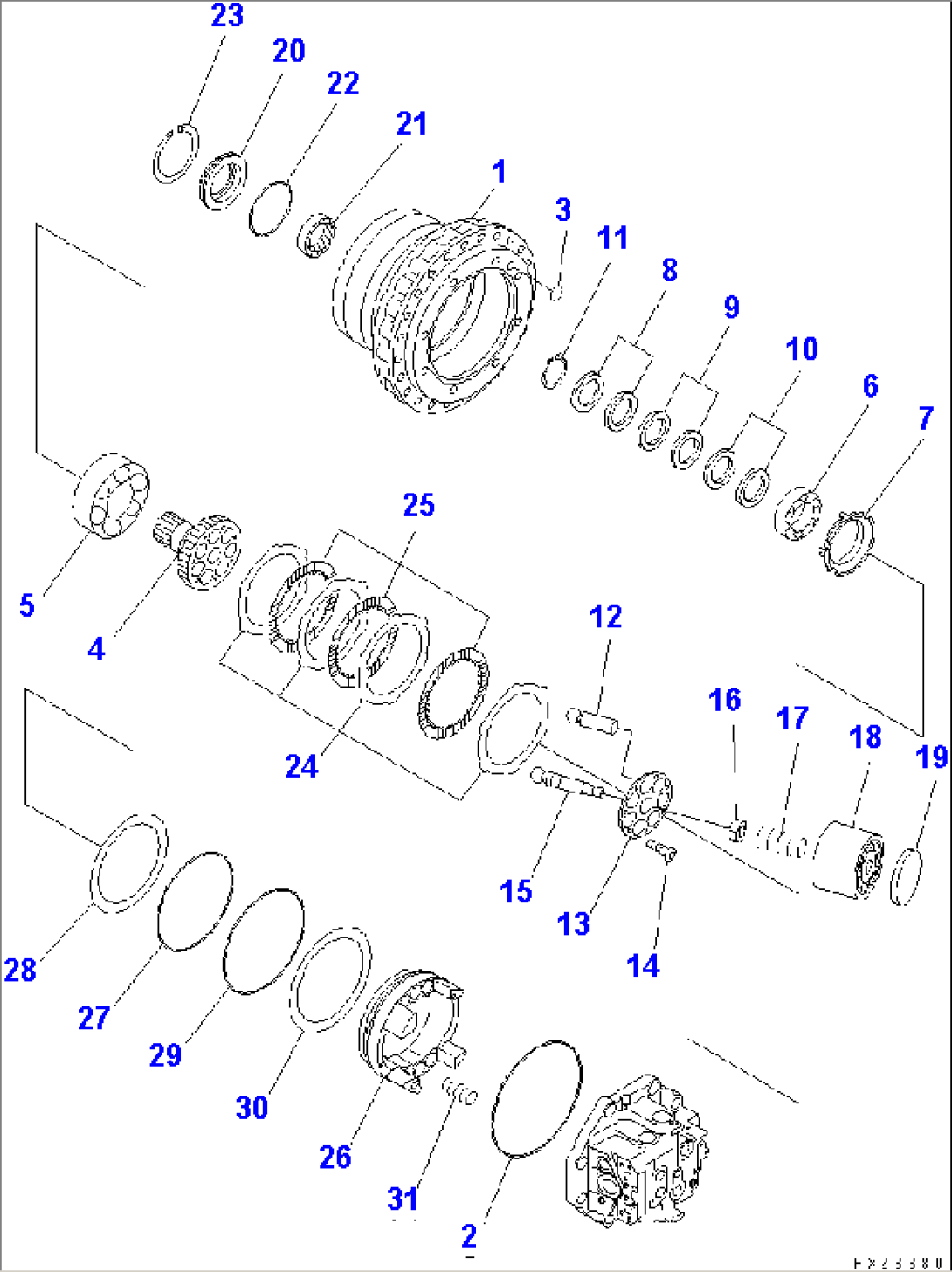 TRAVEL MOTOR (1/3)