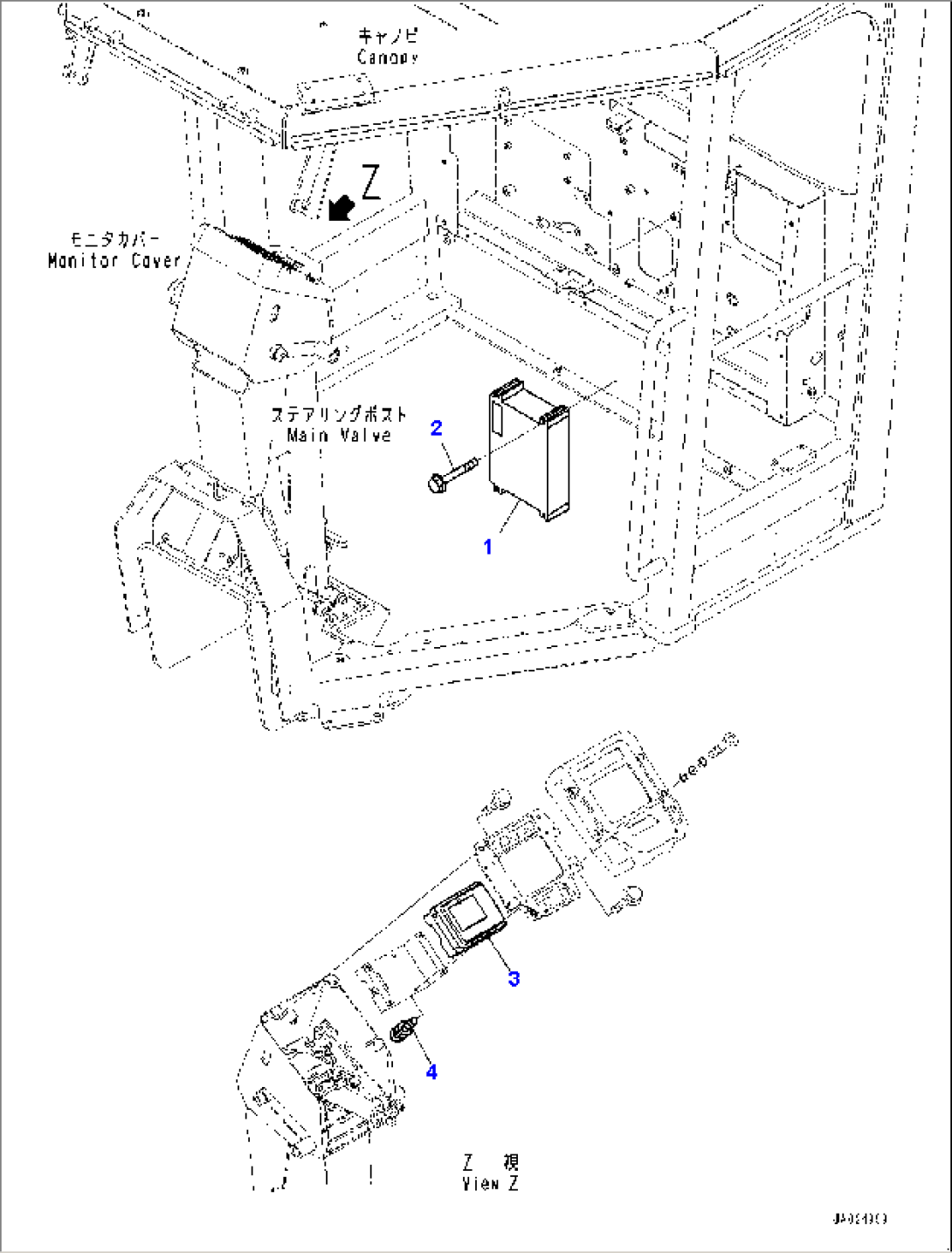 Floor Frame, Controller and Monitor (#1001-)