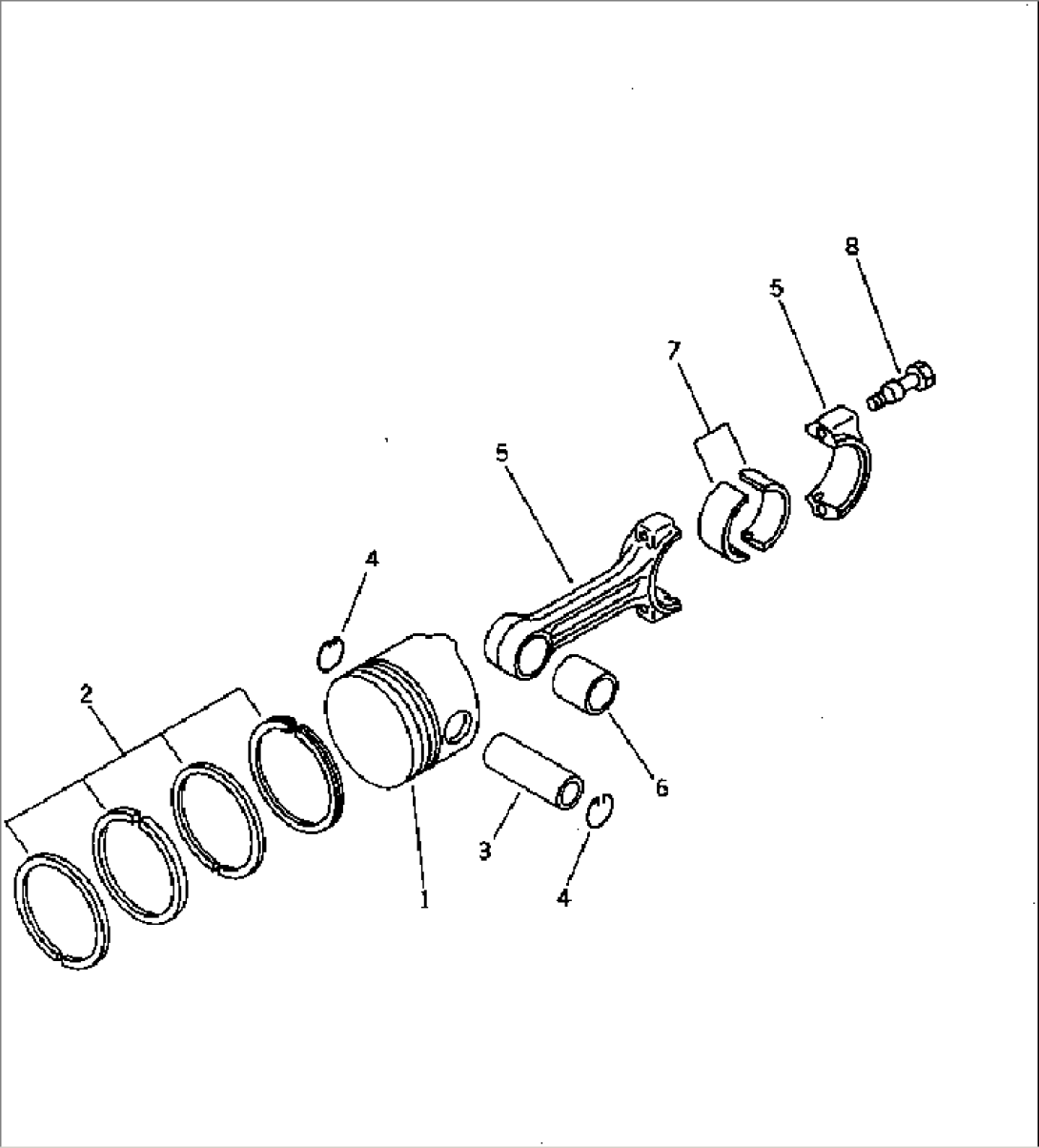 PISTON AND CONNECTING ROD