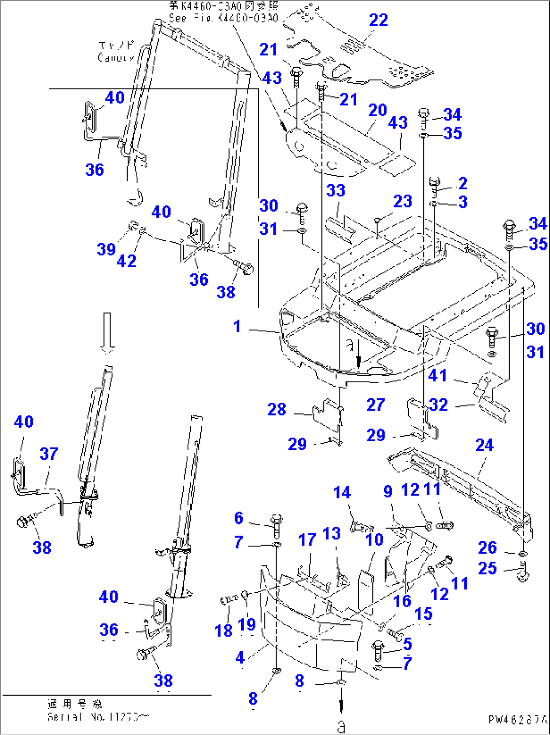 FLOOR FRAME (WITH CANOPY)
