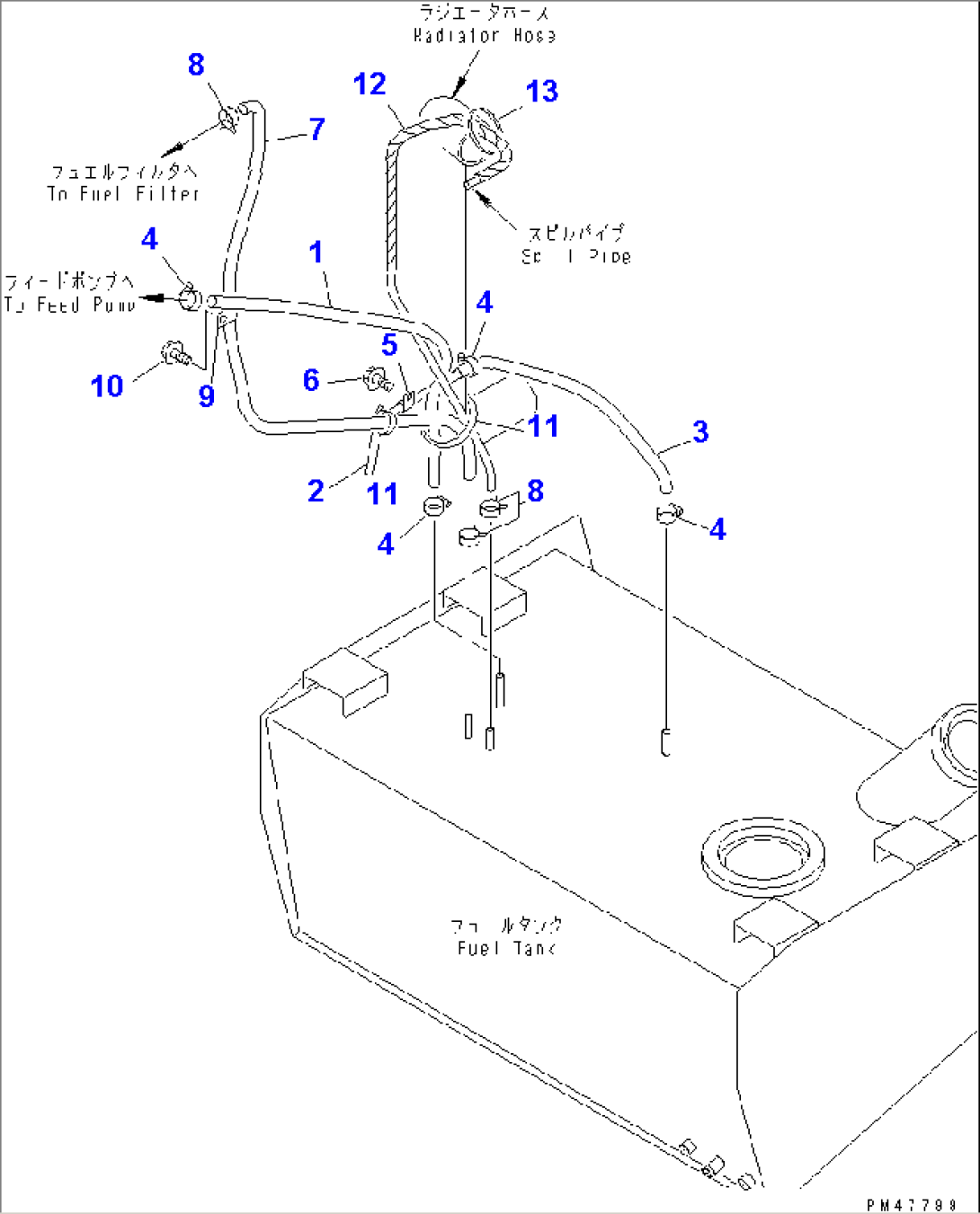 FUEL PIPING(#60001-60214)