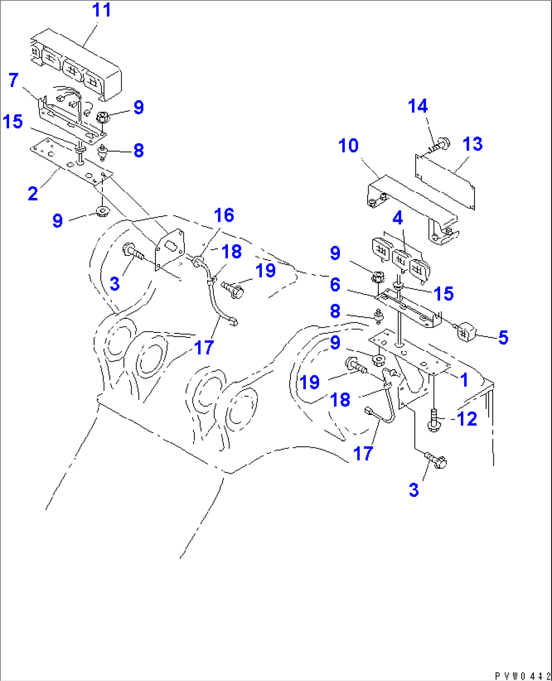 FRONT LIGHT (FRONT LAMP AND SUPPORT)