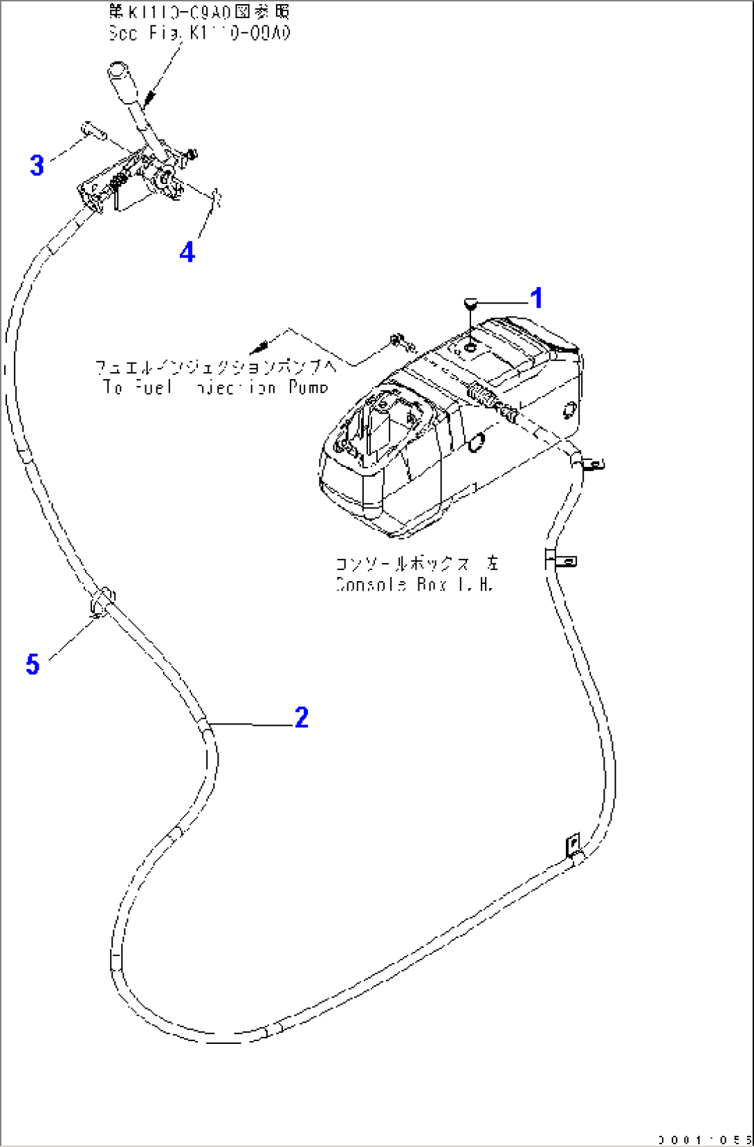 FLOOR FRAME (HEATER SWITCH CAP) (CANOPY)