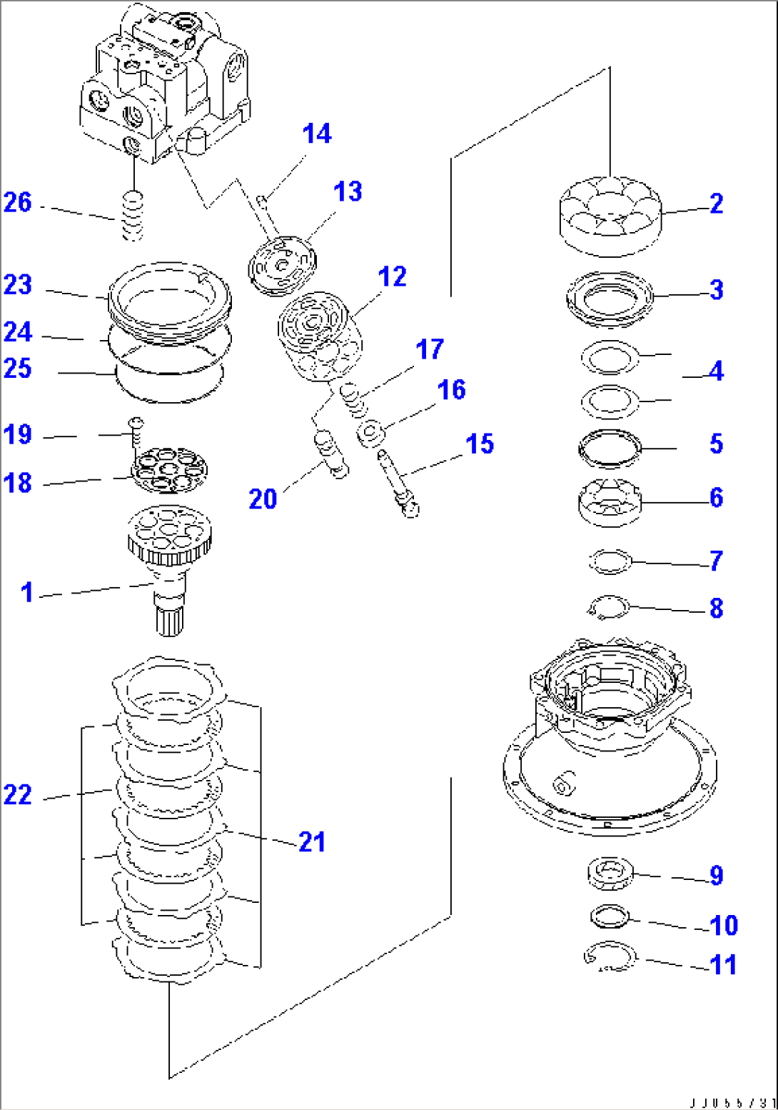 SWING MOTOR (2/3) (#K50001-K50527)