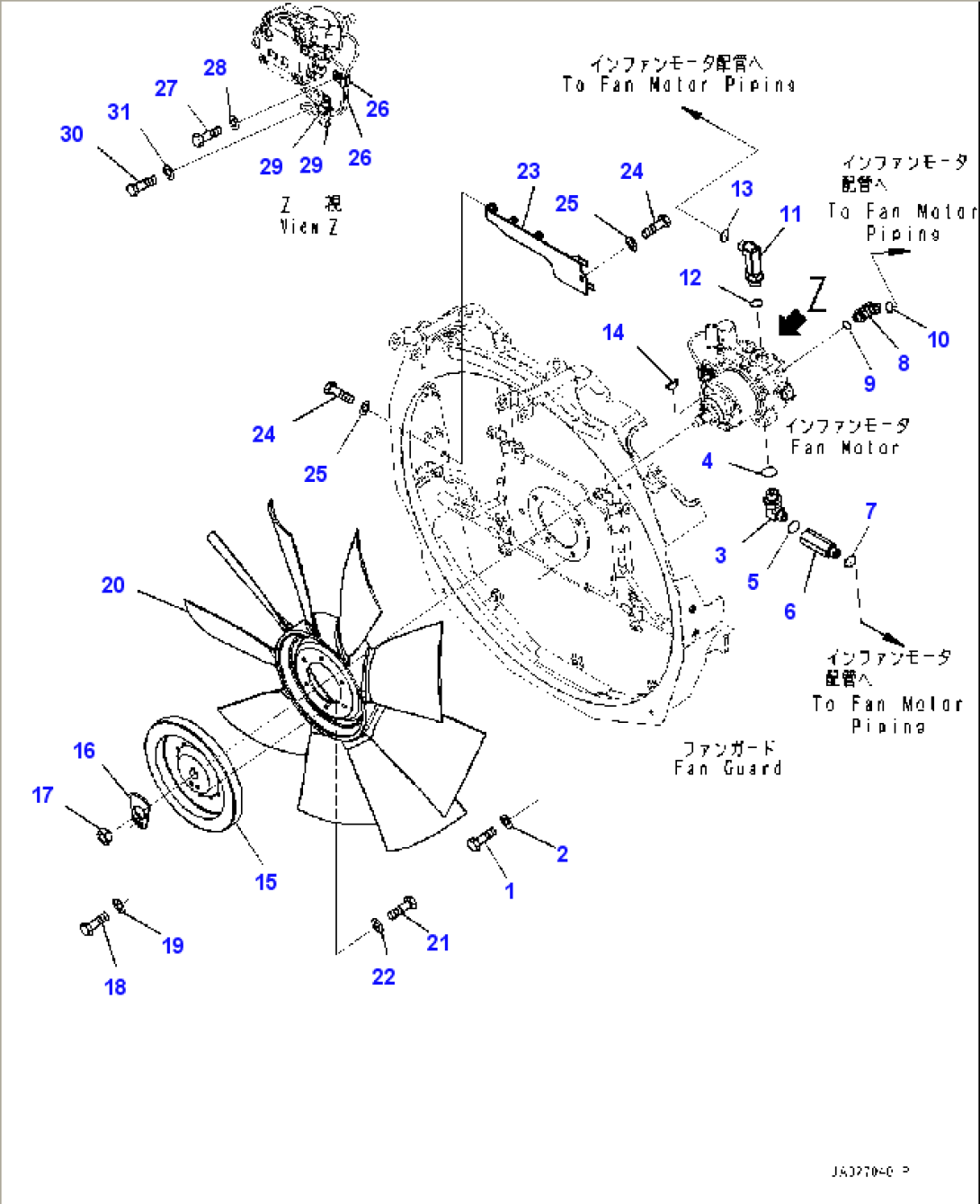 Cooling System, Fan (#10001-)
