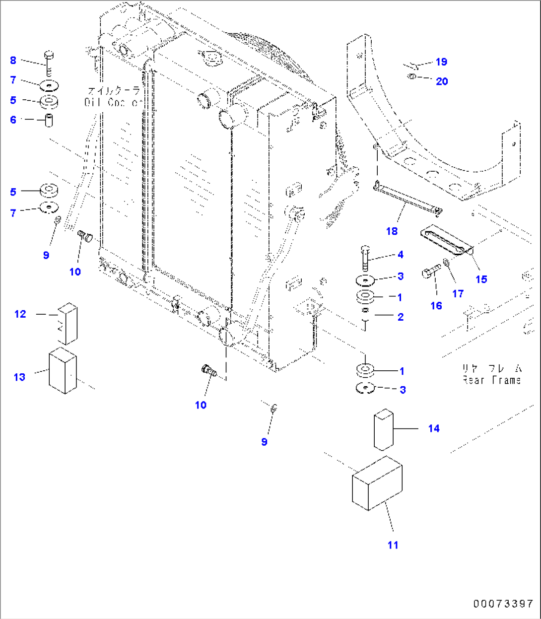 RADIATOR (MOUNTING) (1/2)