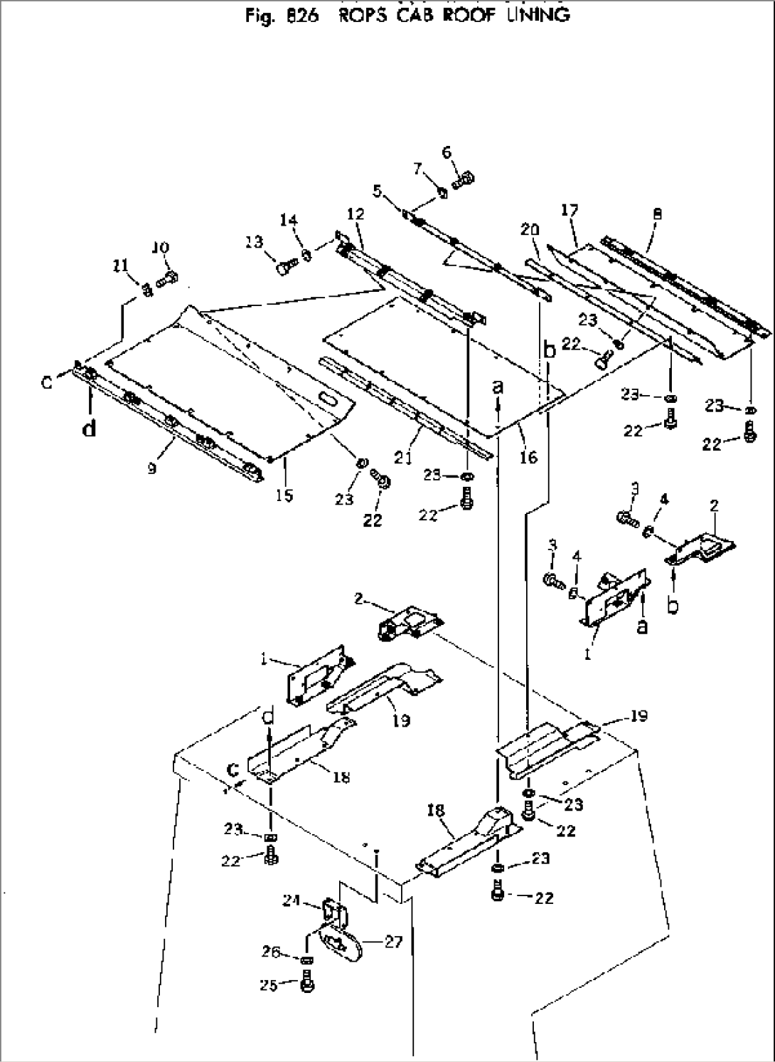 ROPS CAB ROOF LINING