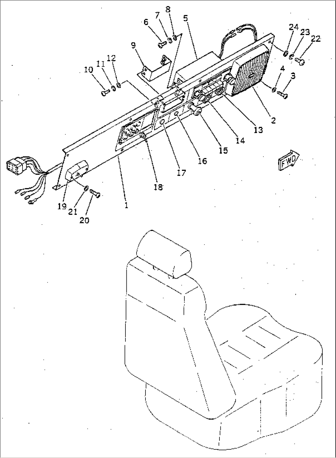 INSTRUMENT PANEL (L.H. UPPER)