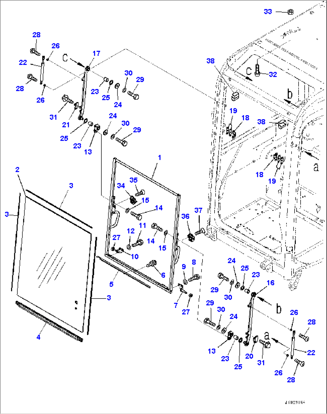 Cab, Front Window (#30001-)
