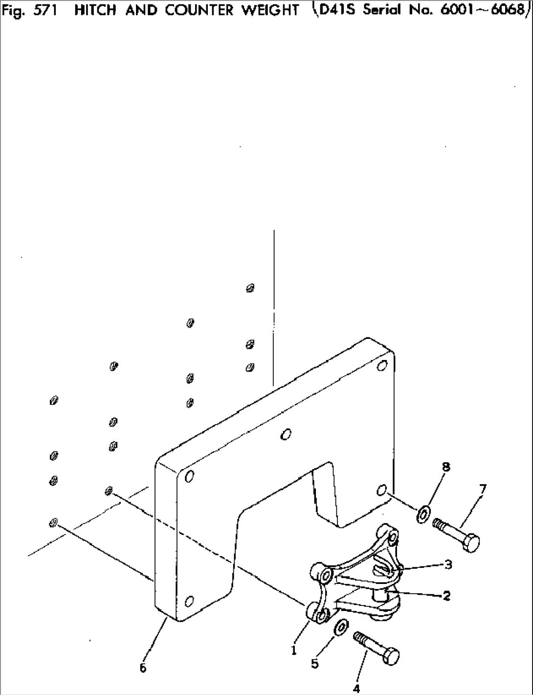 HITCH AND COUNTER WEIGHT(#6001-6068)