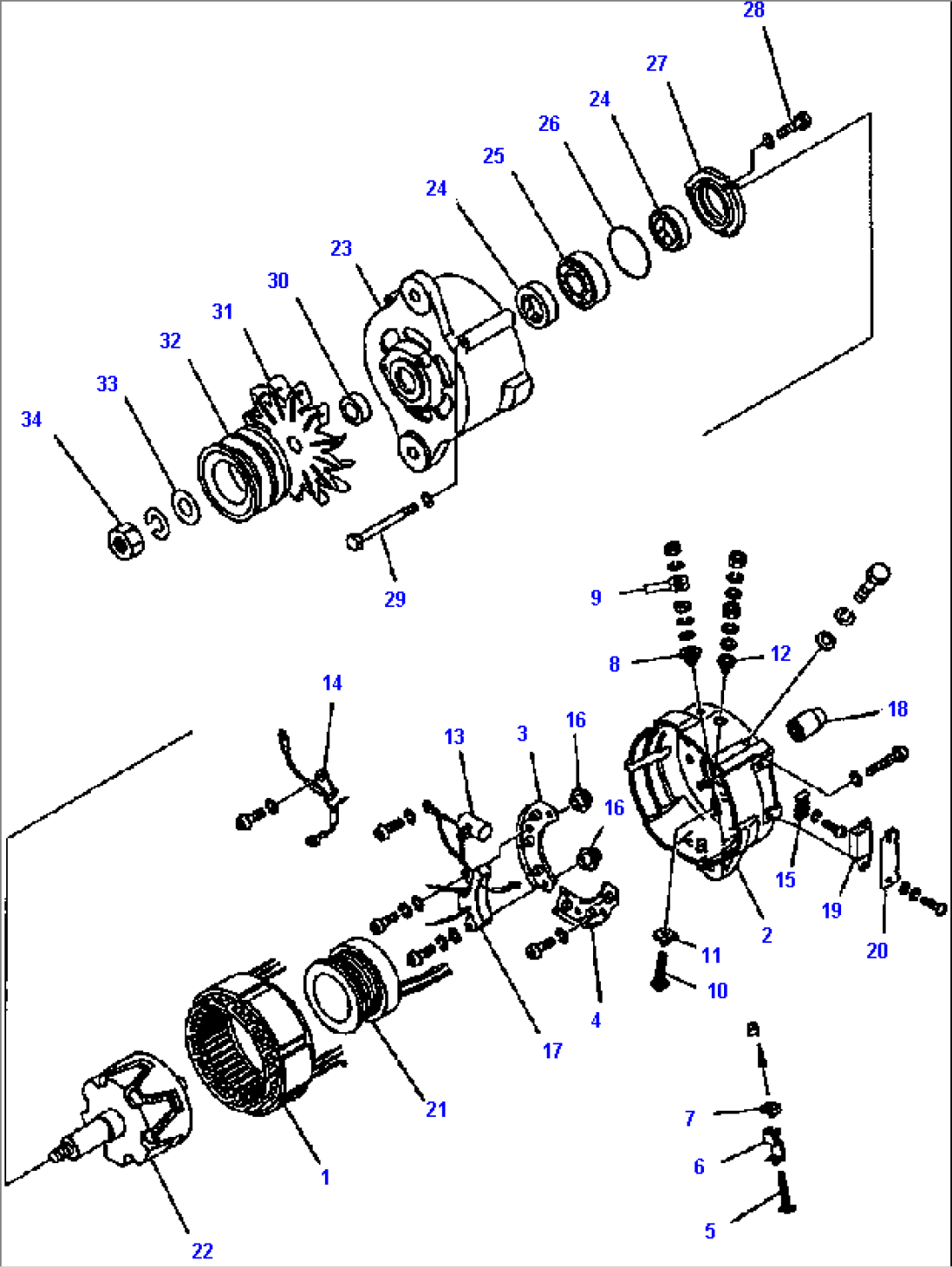 FIG. A6010-B3S4 ALTERNATOR - 50A