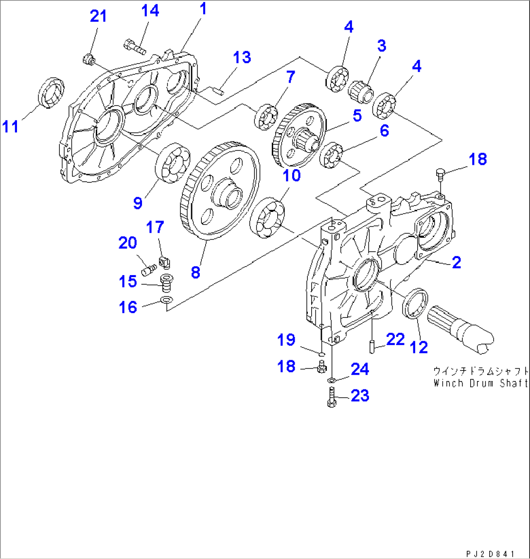 3RD WINCH (CASE AND GEAR) (WITH 3RD WINCH)(#10301-)