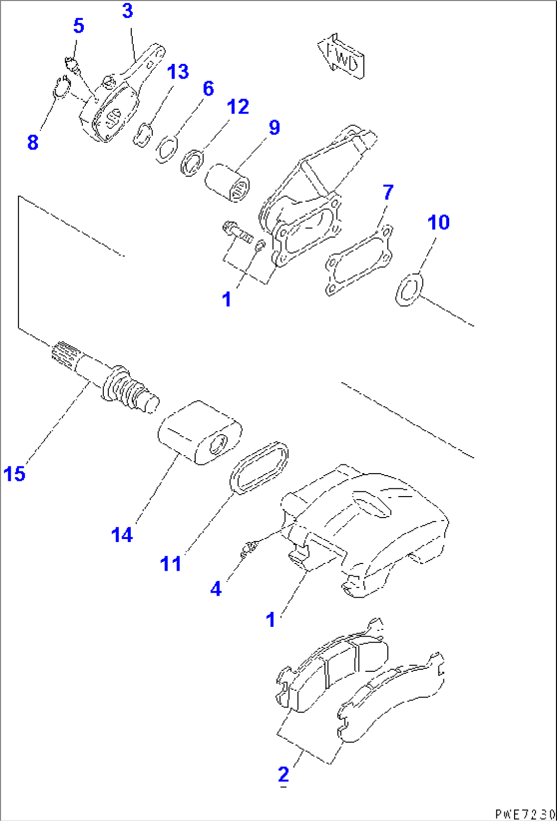 FRONT AXLE (PARKING BRAKE) (LIMITED SLIP DIFFERENTIAL)