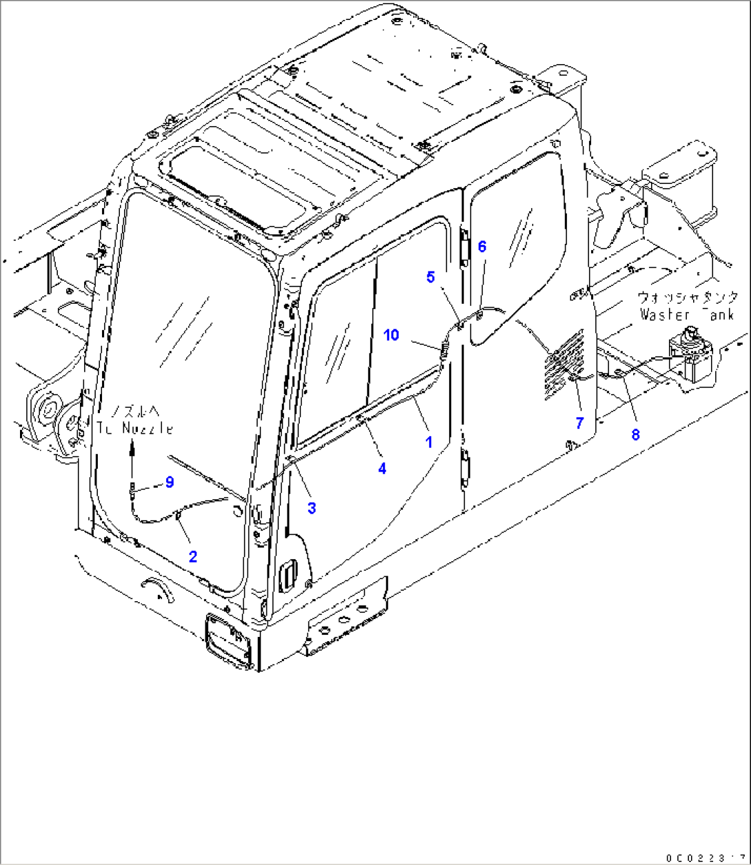 WIRING (WINDOW WASHER)