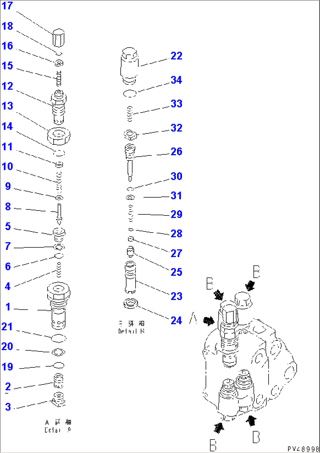 CONTROL VALVE (2-SPOOL) (2/2)