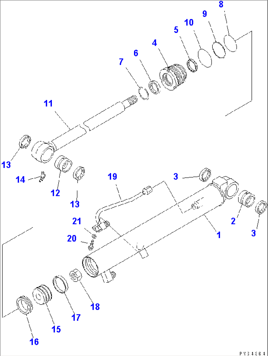 BUCKET CYLINDER (INNER PARTS)