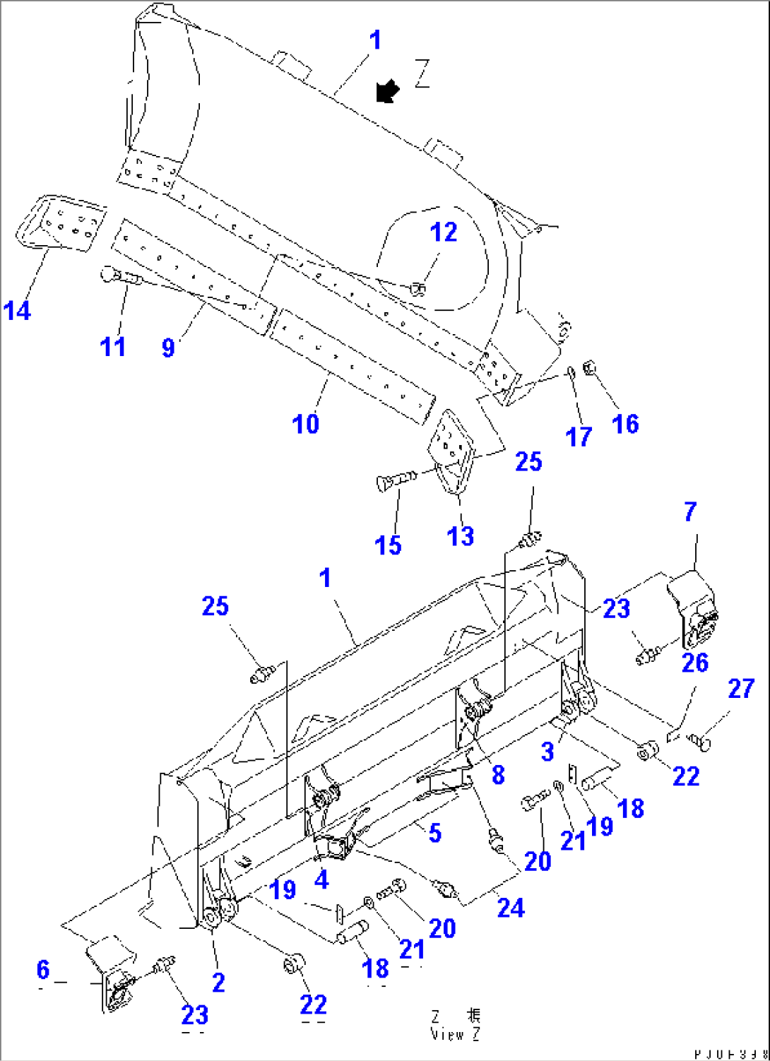 STRAIGHT BLADE (SEMI-U) (FOR WIDE GAUGE)