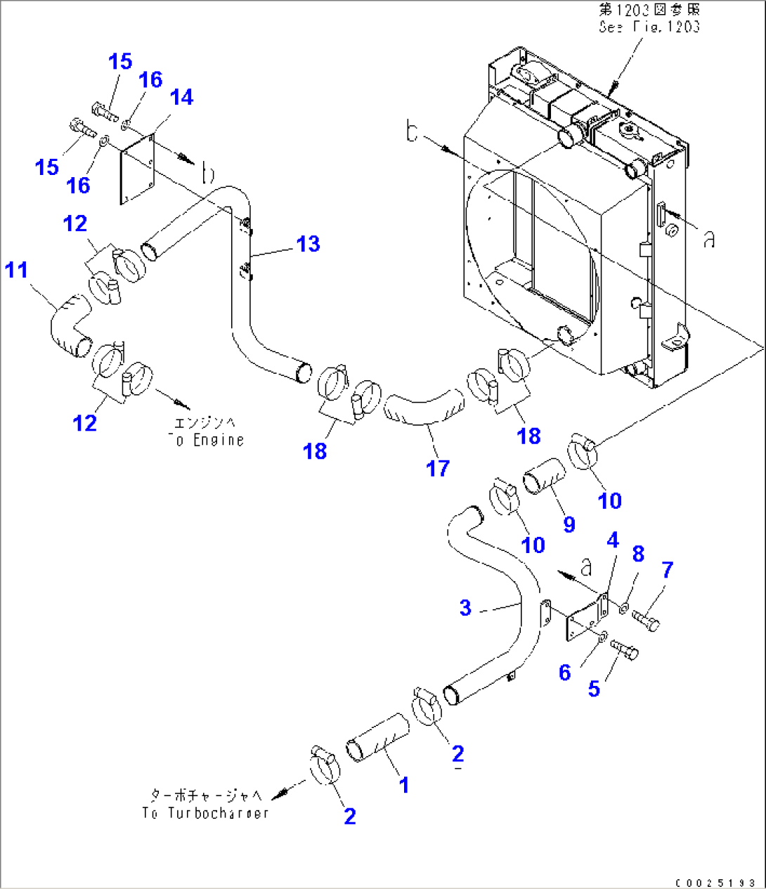 RADIATOR PIPING (2/2)(#6001-)