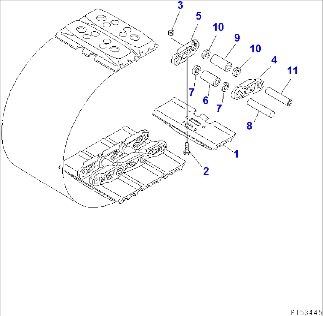 TRACK SHOE (RUBBER GROUSER)