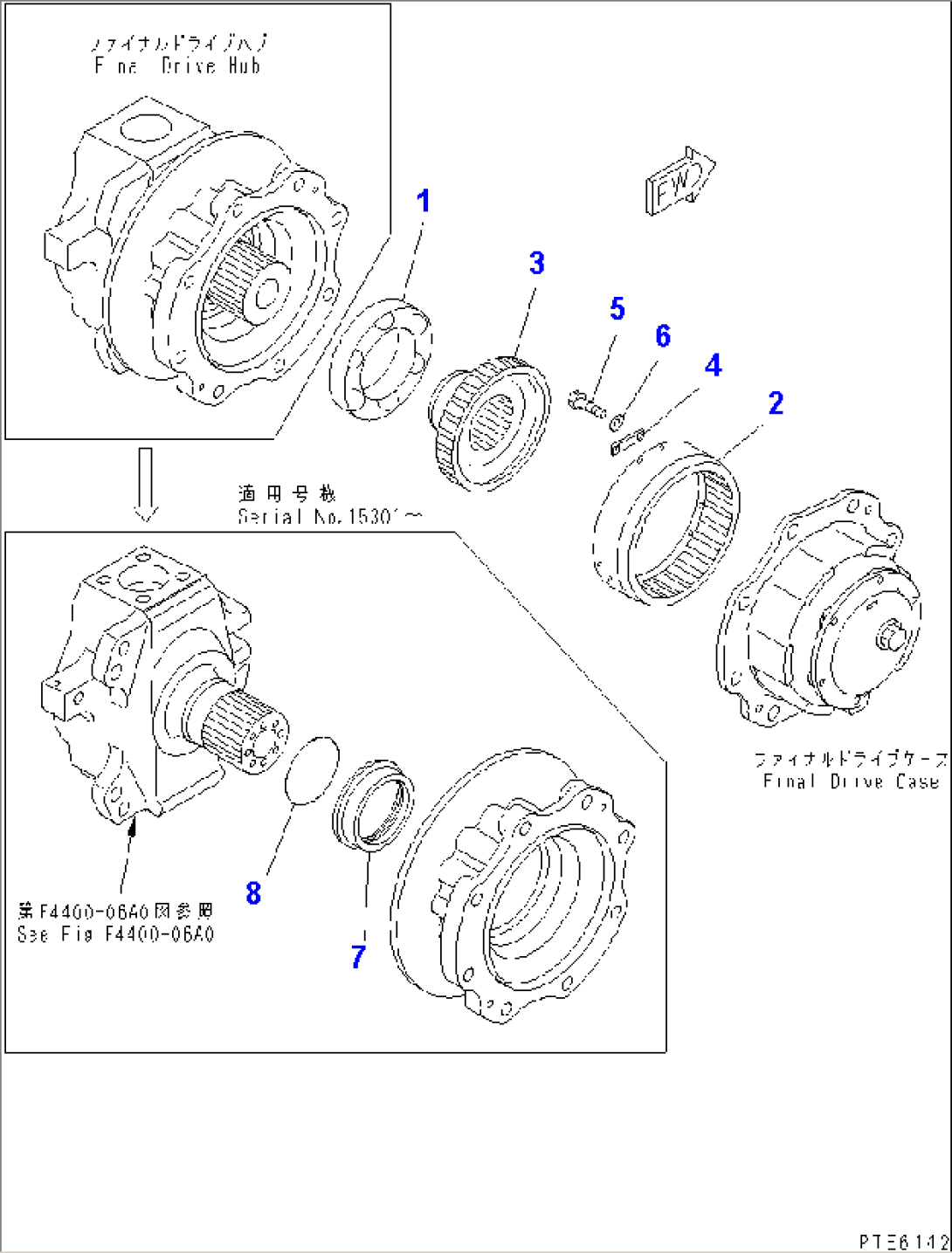 FRONT AXLE (HUB AND RING GEAR)