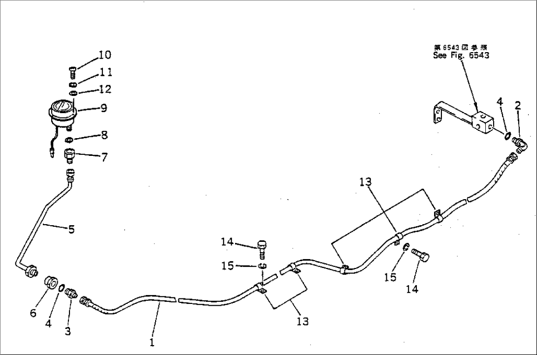 HYDARULIC PIPING (ACCUMULATOR TO PRESSURE GAUGE)