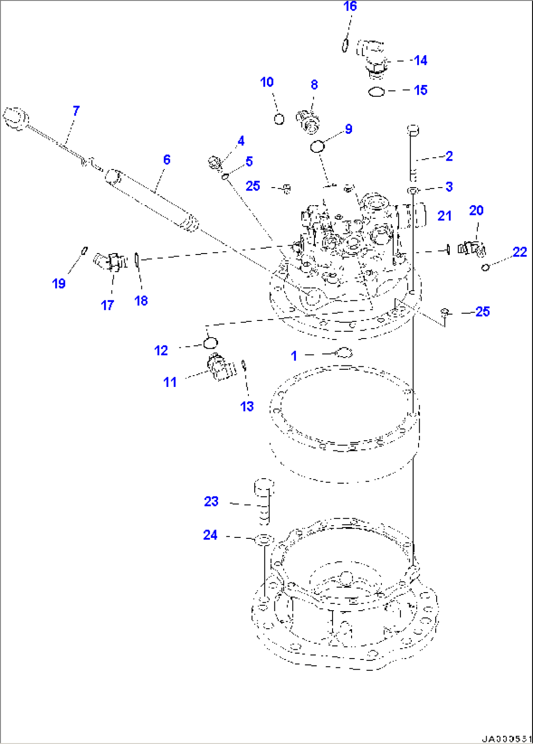 Swing Machinery and Motor, Inner Parts (#5001-)