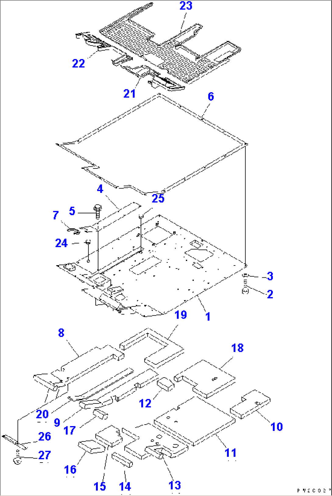 FLOOR (FLOOR FRAME AND MAT)