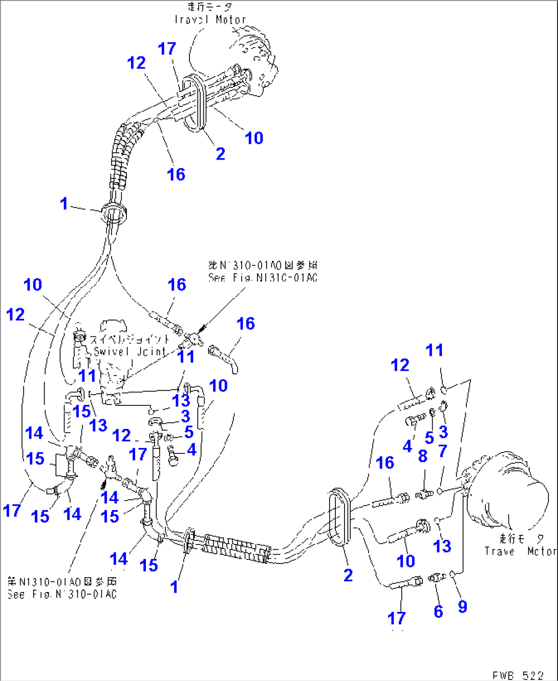 TRAVEL PIPING(#10001-12143)