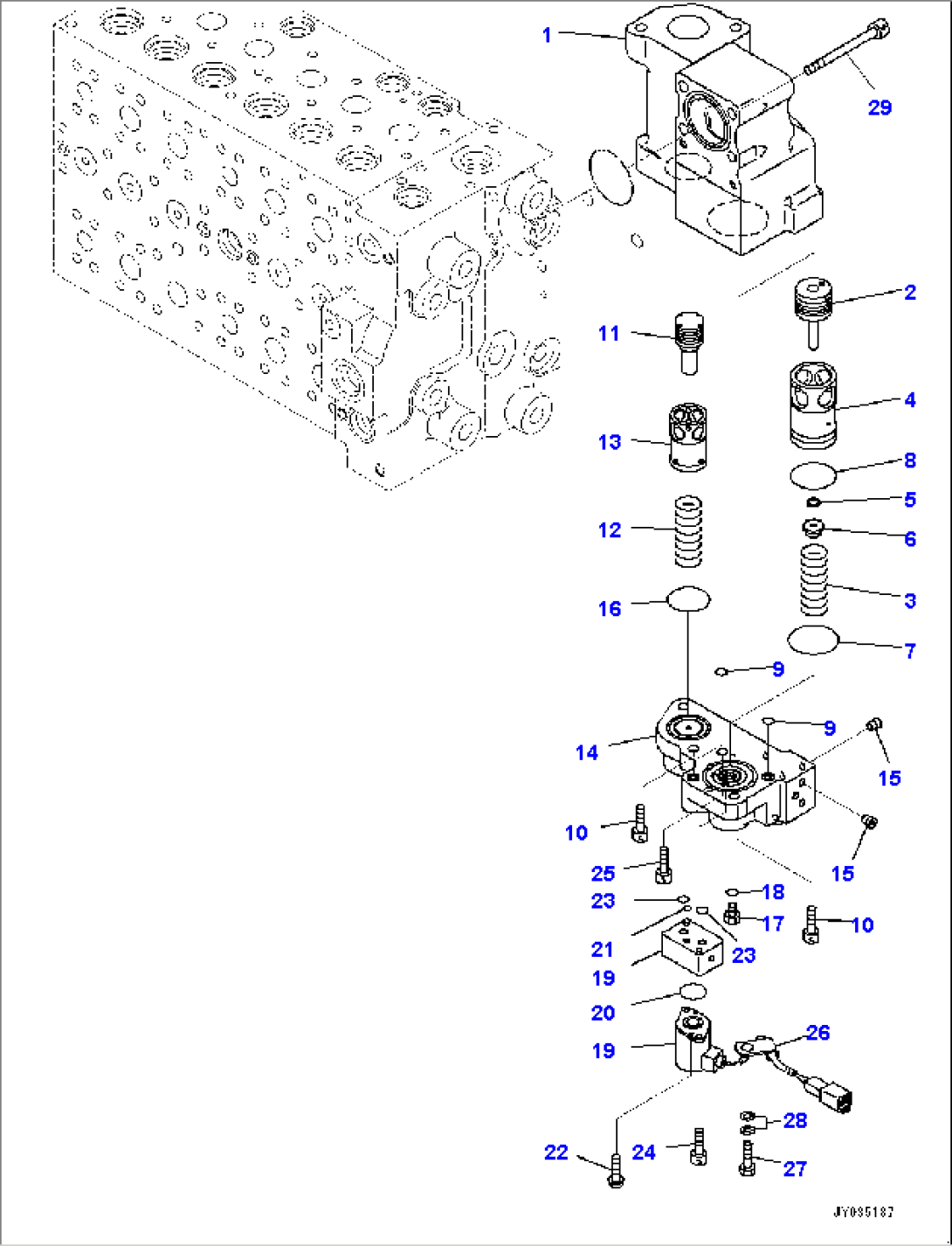 Control Valve, Inner Parts (16/22) (#500470-)