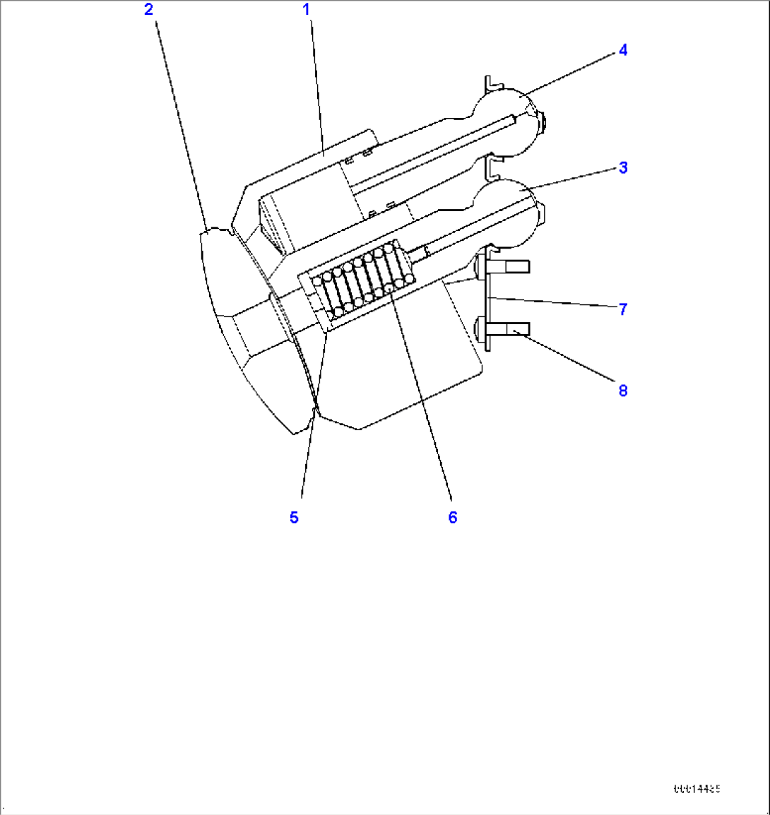 Hydrostatic Transmission (HST) Pump and Motor, HST Motor 1, Cylinder Block (#70883-)